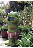 “The Frog Explorer” Lawn Ornament Solar Garden Statue - 17 inch tall(Free Shipping Today!)