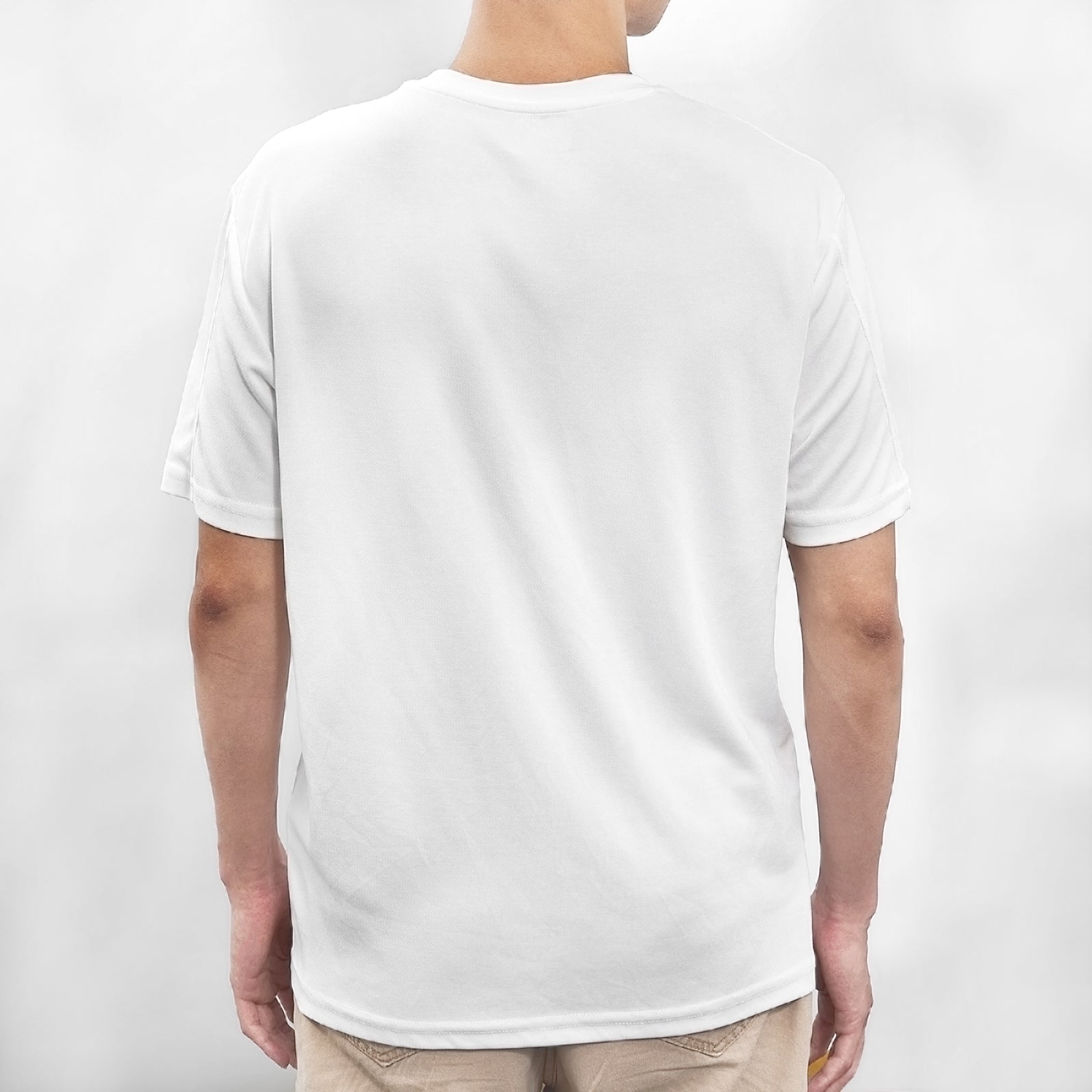 Custom T-shirt Photo Men's Cotton T-shirt Short Sleeve White