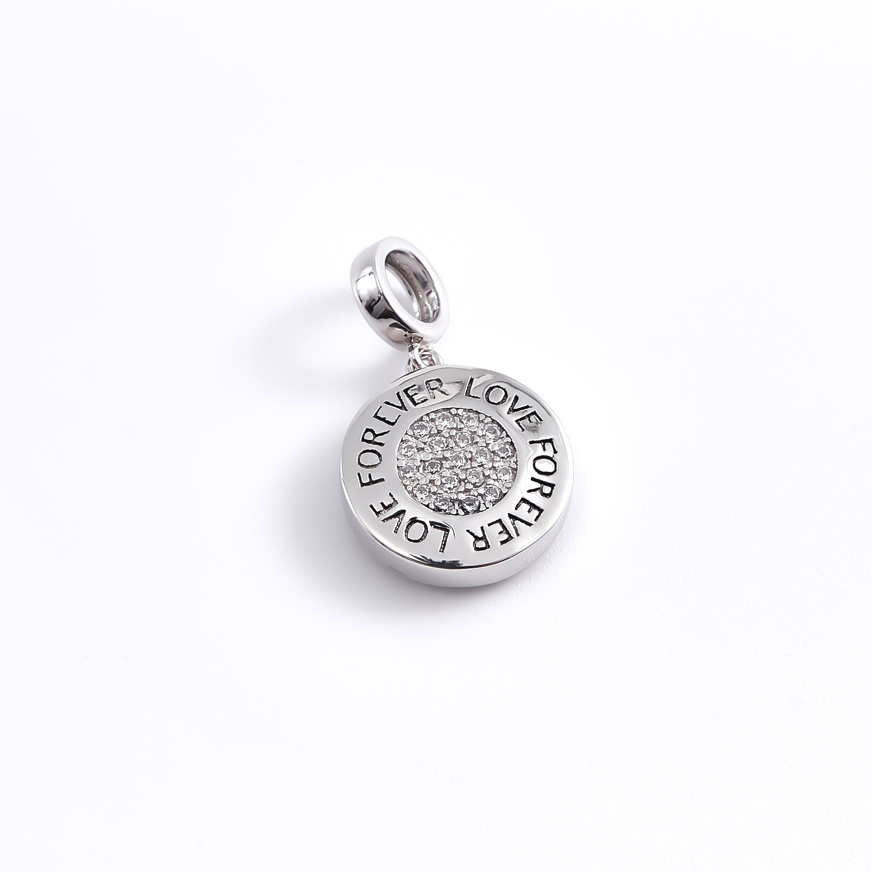 Engraved Round Tag Photo Necklace