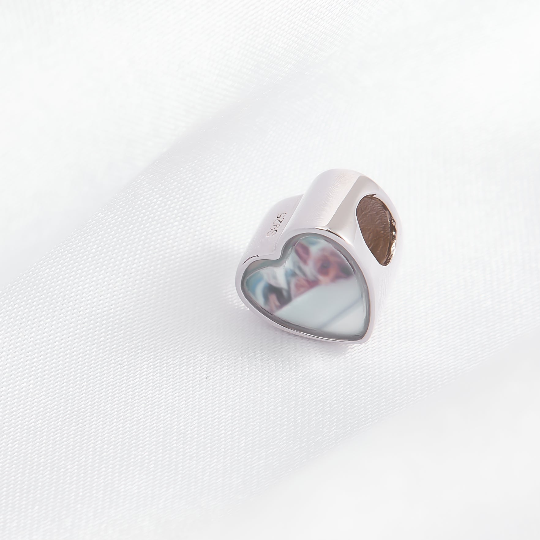 Engraved Heart Photo Necklace