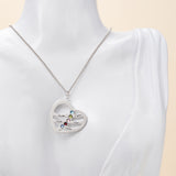 Personalized Heart shaped Five Name Necklace