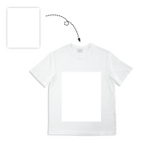Custom T-shirt Photo Men's Cotton T-shirt Short Sleeve White