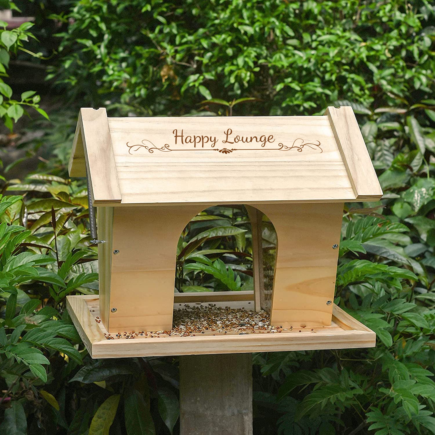 Custom Hummingbird Feeder- Happy Lounge