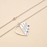 Heart Family Personalized Name Necklace 4 Names