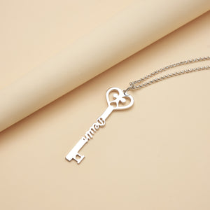 Custom Key Name Necklace Customized Gift