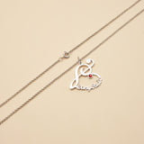 Heart-Shaped Name Necklace