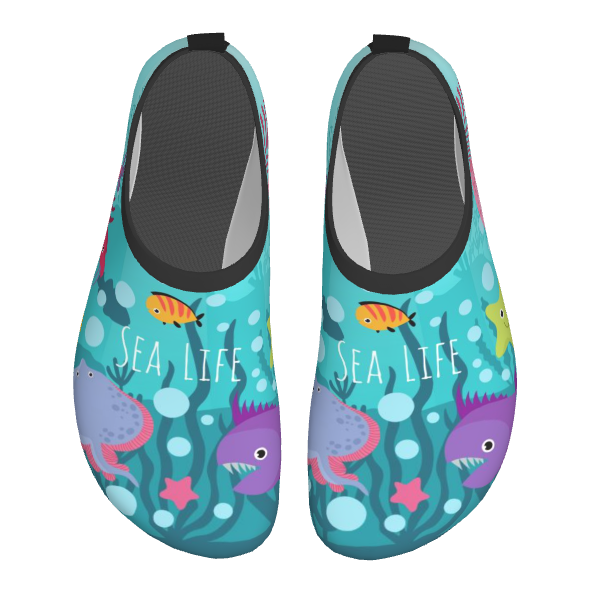 Water Shoes Barefoot Quick-Dry Aqua Socks Marine Life Series