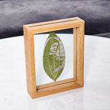 Custom Photo Leaf Carving Wooden Frame