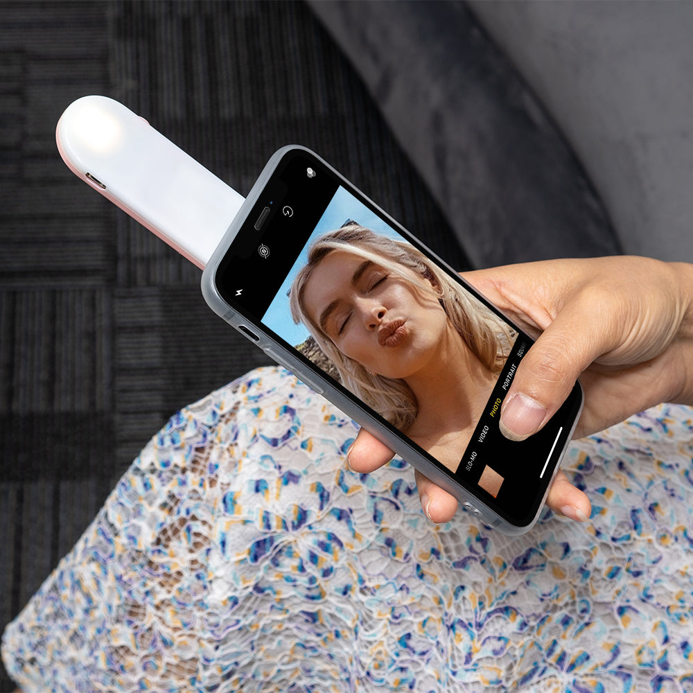 Phone Stent With Selfie Light