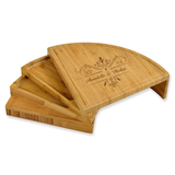 Custom Personalized Engraved Bamboo Cheese/Charcuterie Cutting Board with Knives