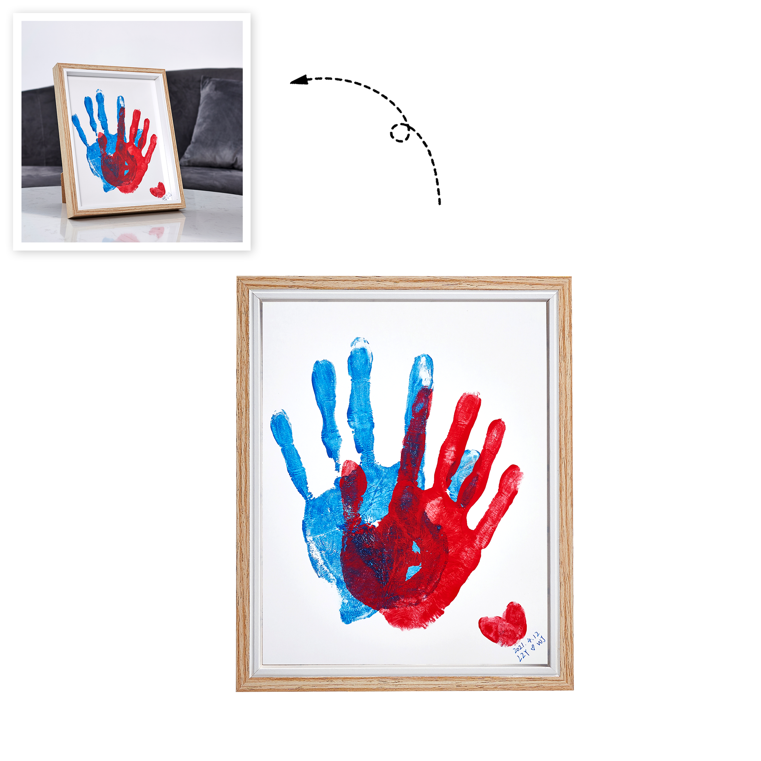Personalized Custom Handprint Frame