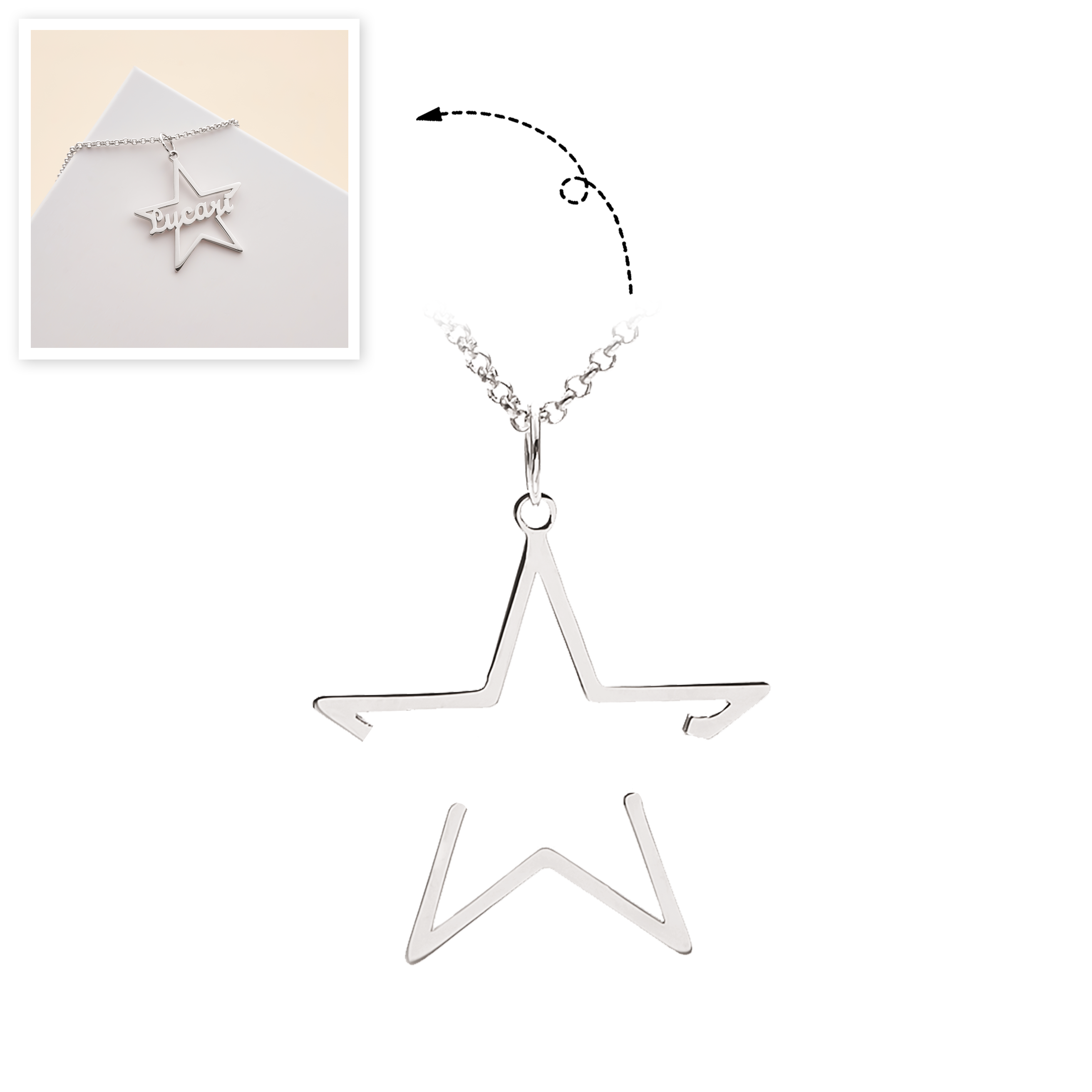 Star Personalized Name Necklace