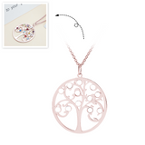 Family Tree Necklace with 12 Birthstone