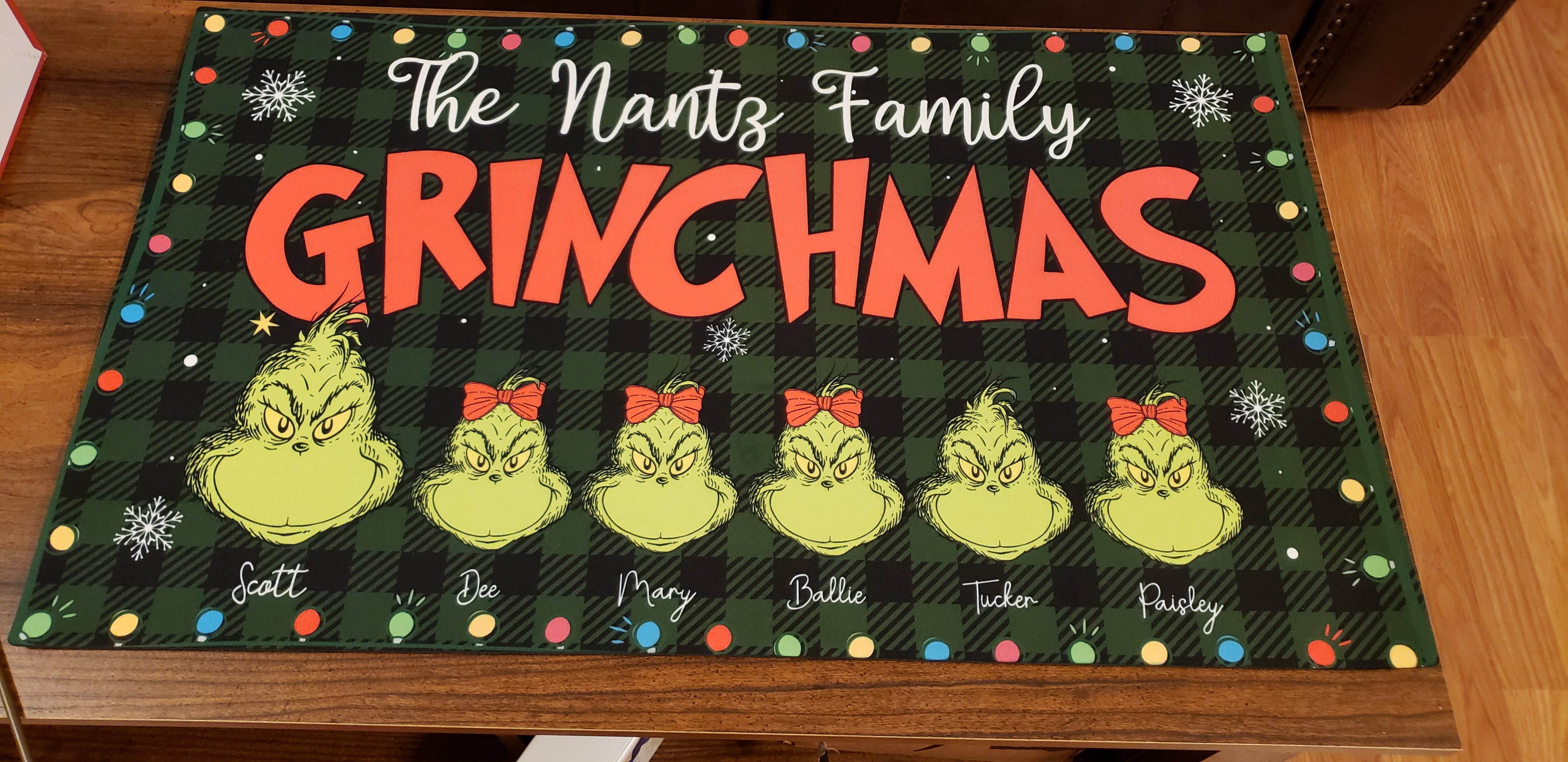 The Family Grinchmas Doormat Christmas Family Gift
