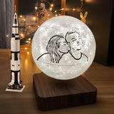 Custom Photo 3D Printed Moon Lamp