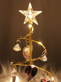 Custom photo christmas crystal tree lights