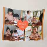 Custom Design Blanket 4 Photo Collages with heart